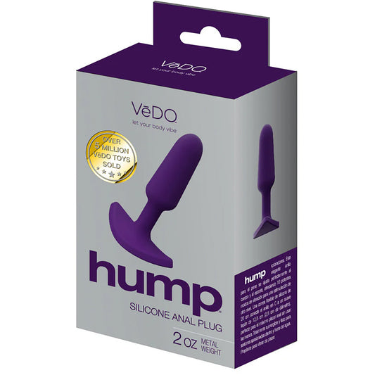Hump Silicone Anal Plug Purple