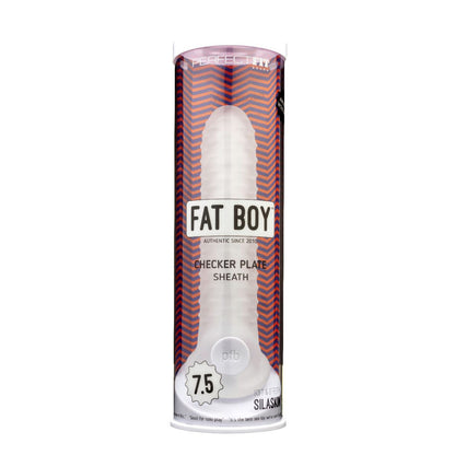 Fat Boy Checker Plate Sheath 7.5-Inch Clear