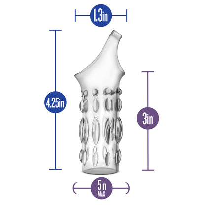 Clear Studded Sleeve Ring – Crystal Studded Fashion Jewelry