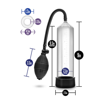 Performance VX101 Clear Cylinder Male Enhancement Pump – Vacuum Penis Pump for Erections
