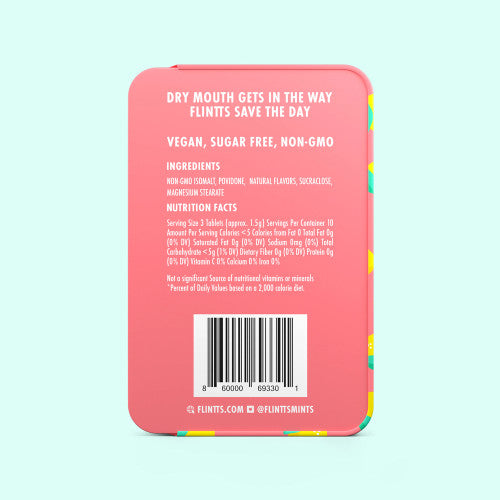 Flintts Mints Lemon – F Strength 250 | Tingly Mouthwatering Mints