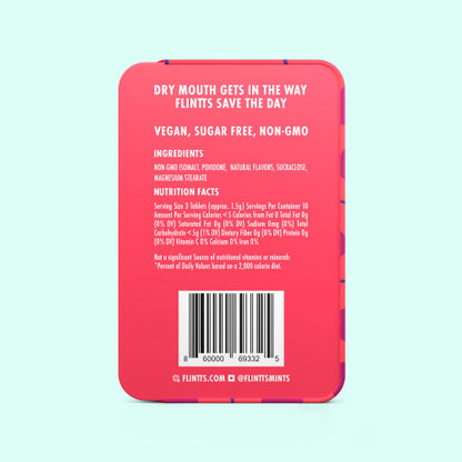 Flintts Mints Cherry Flavor – F Strength 150 | Mouthwatering Tingling Mints