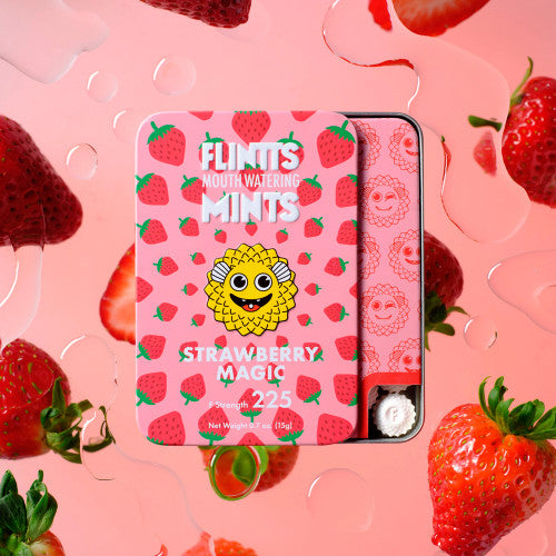 Flintts Mints Strawberry Magic – F Strength 225 | Sweet & Refreshing Strawberry Mints