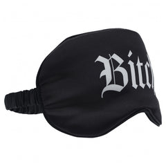 Ouch! Bitch Printed Mask Satin Black