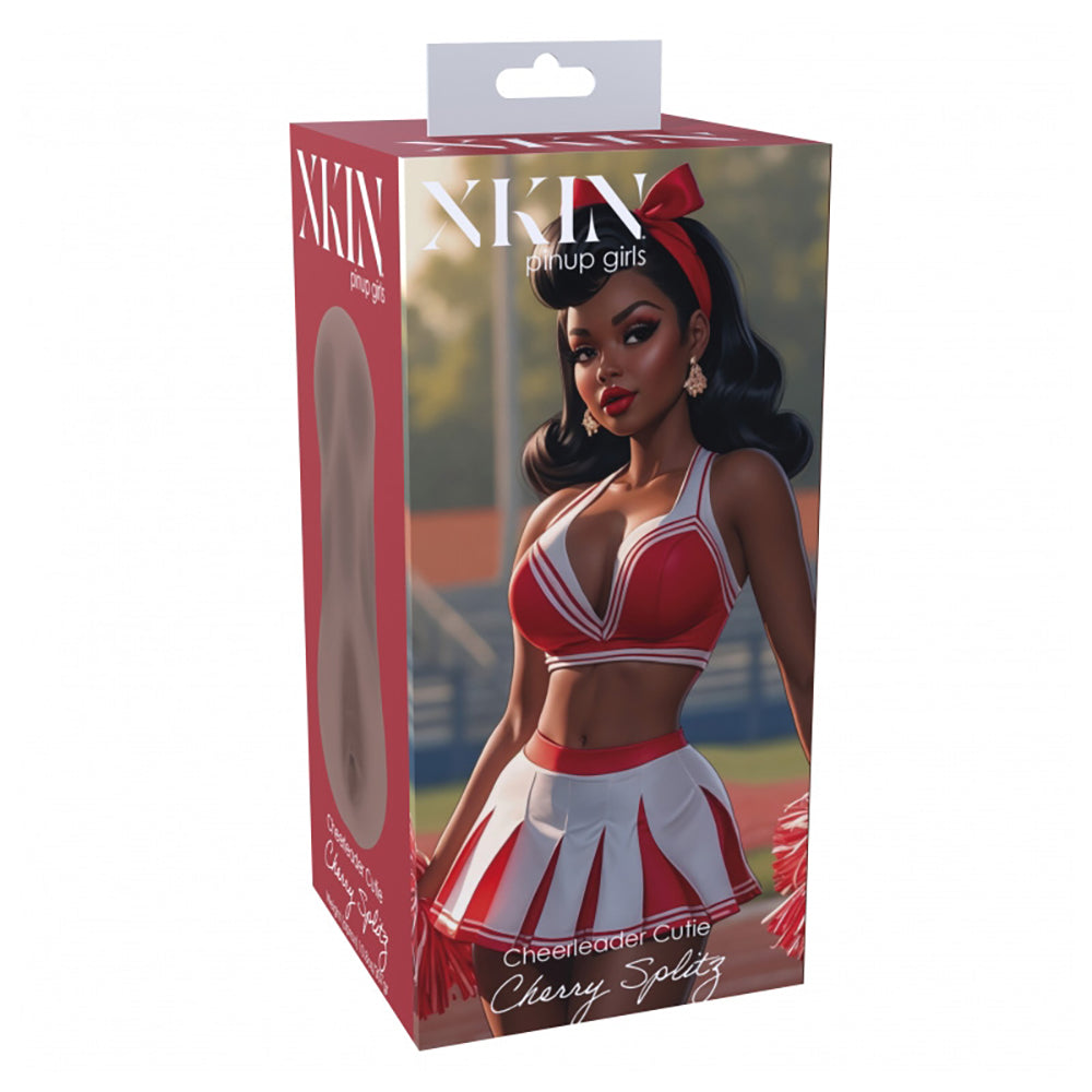 Xkin Pinup Cherry Splitz Tpe Large Masturbator 321G Brown