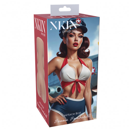 Xkin Pinup Bonnie Bombshell Tpe Large Masturbator 355G Tan