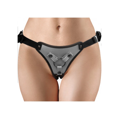 Ouch! Metallic Strap On Gun Metal