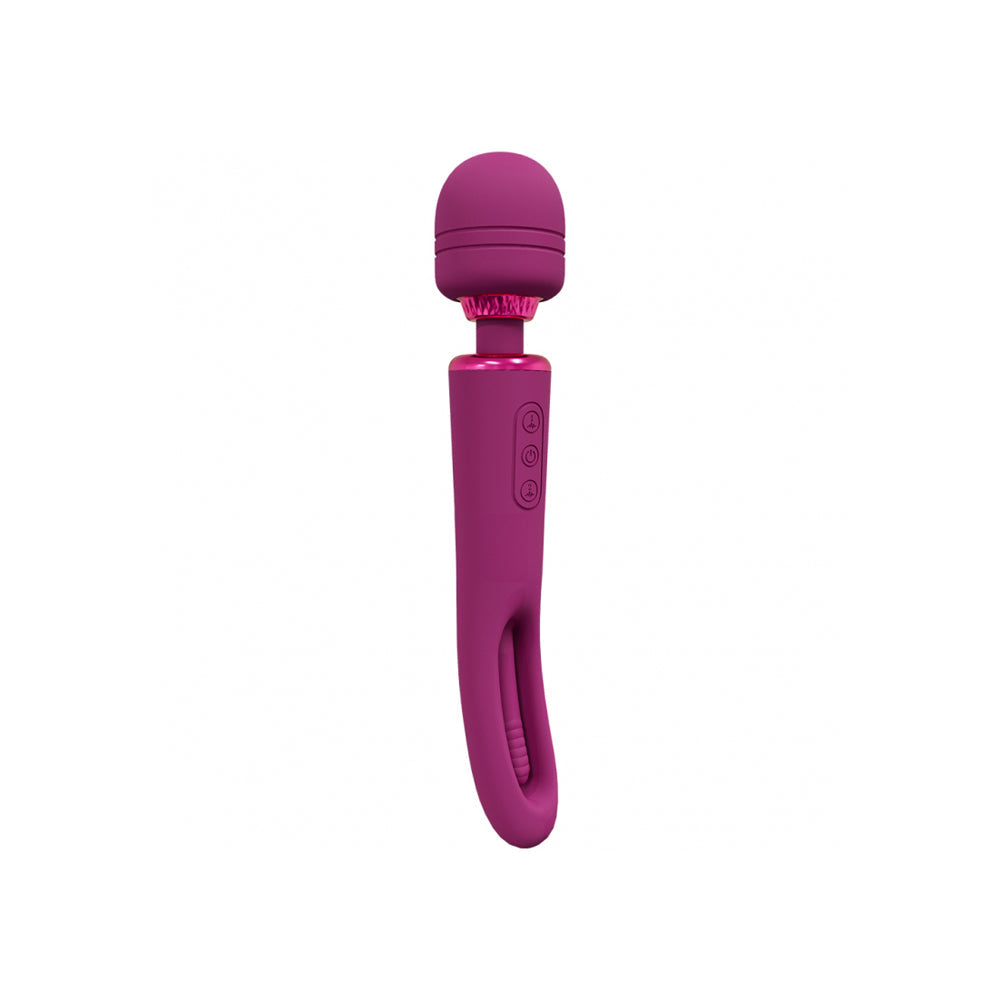 Vive Kiku Double Wand With G-Spot Flapping Pink