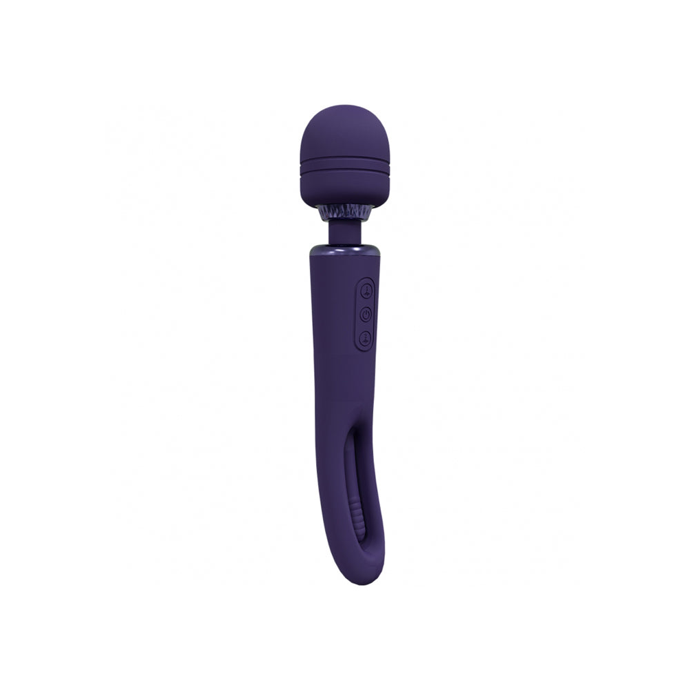 Vive Kiku Double Wand With G-Spot Flapping Purple