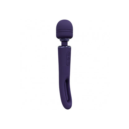 Vive Kiku Double Wand With G-Spot Flapping Purple
