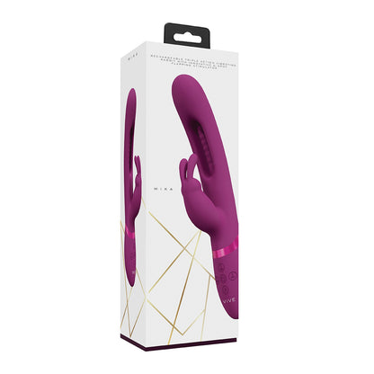 Vive Mika Triple Rabbit With G-Spot Flapping Pink