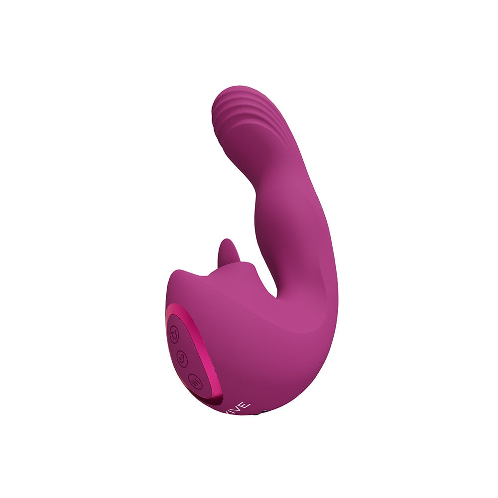Vive Yumi Triple G-Spot Finger Motion Vibrator Pink