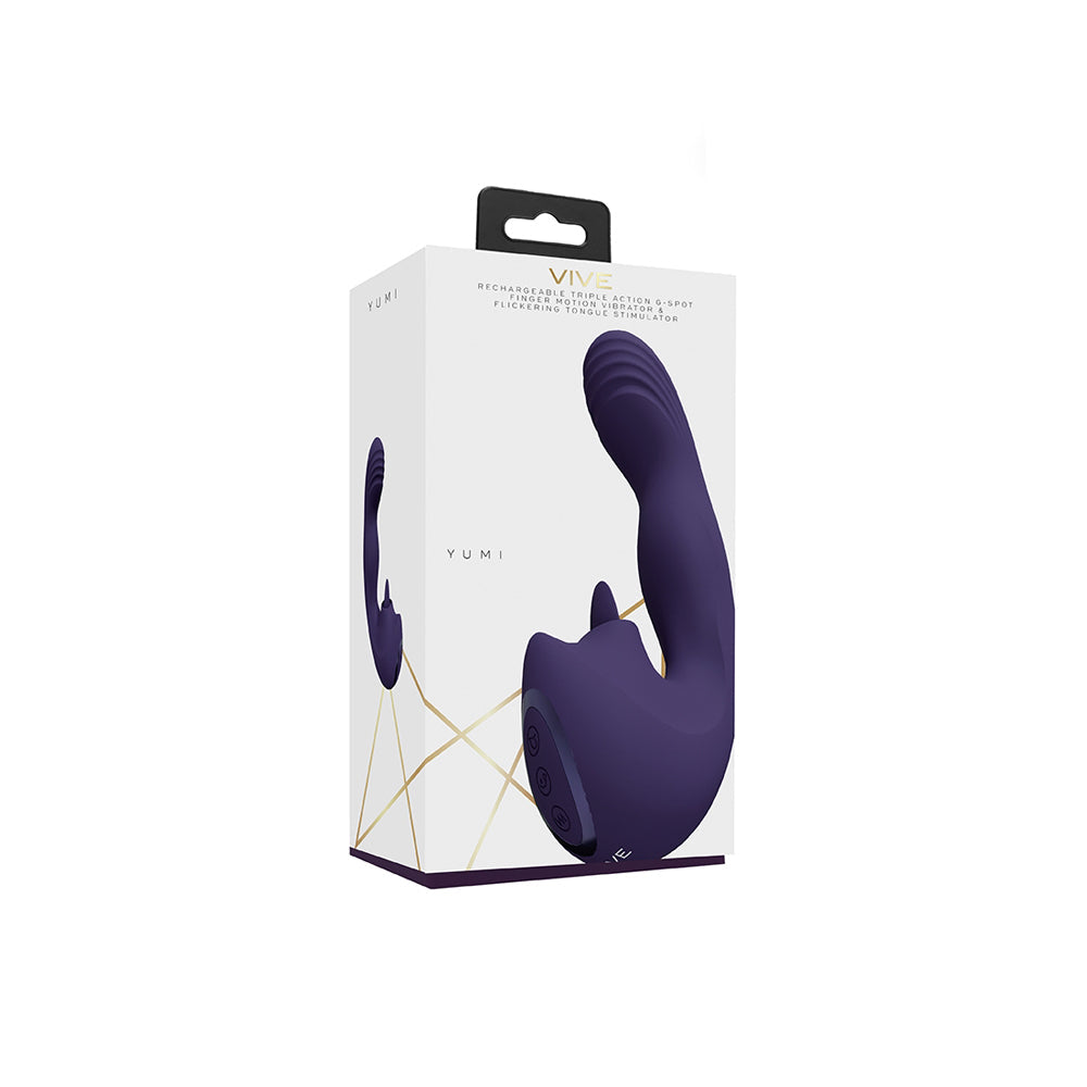 Vive Yumi Triple G-Spot Finger Motion Vibrator Pink