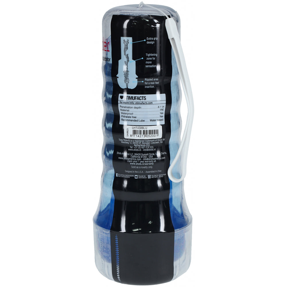 Easy Rider Clear Flashlight Case Blue