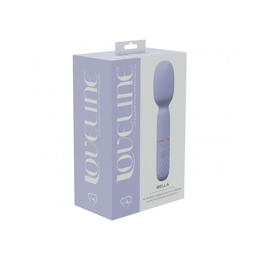 Bella 10 Speed Vibrating Mini-Wand Silicone Rechargeable Waterproof Lavender