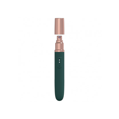 The Traveler 10 Speed Travel Vibe Silicone Rechargeable Waterproof Forest Green