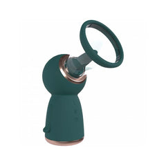 Pumped Enhance Automatic 13-Speed Silicone Rechargeable Vulva and Breast Pump – Forest Green
