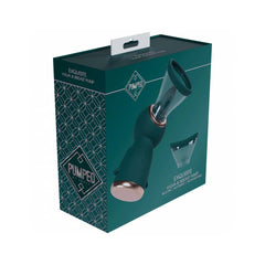Pumped Enhance Automatic 13-Speed Silicone Rechargeable Vulva and Breast Pump – Forest Green