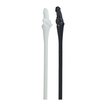The Dickheads Couples Straws - Black & White Novelty Drinking Straws