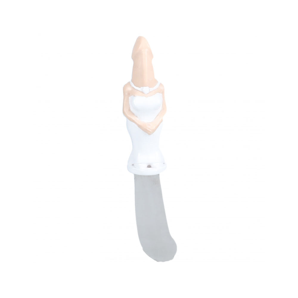 The Dickheads Bride Spread Knife – Flesh-Colored Spreader Knife for Gag Wedding Gift