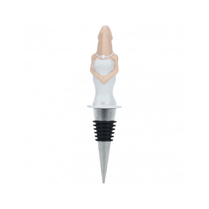 Dickheads Bride Bottle Stopper – Flesh-Tone Silicone Novelty Bar Accessory