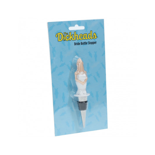 Dickheads Bride Bottle Stopper – Flesh-Tone Silicone Novelty Bar Accessory