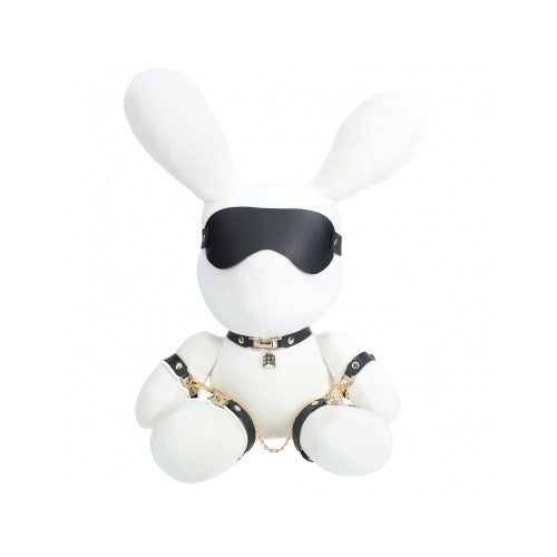 S-Line Rabbit Bondage Velvet Large White – Elegant and Bold Bondage Accessory
