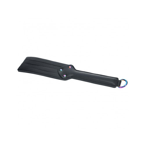Ouch! Venice Collection Paddle – Black Faux Leather BDSM Paddle for Impact Play