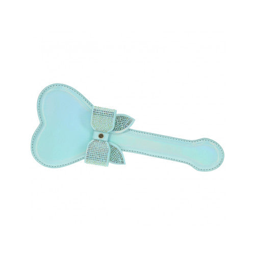 Ouch! Paris Collection Paddle – Blue Faux Leather BDSM Paddle for Sensual Bondage Play
