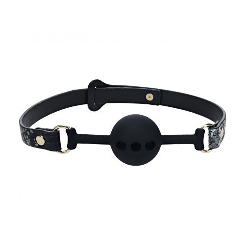 Ouch! Florence Collection Silicone Ball Gag – Elegant Restraint with Iridescent Hardware