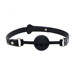 Ouch! Florence Collection Silicone Ball Gag – Elegant Restraint with Iridescent Hardware