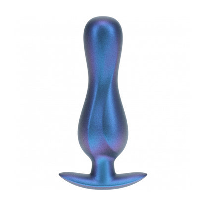 Ouch! Curvy Anal Plug Silicone Metallic Blue