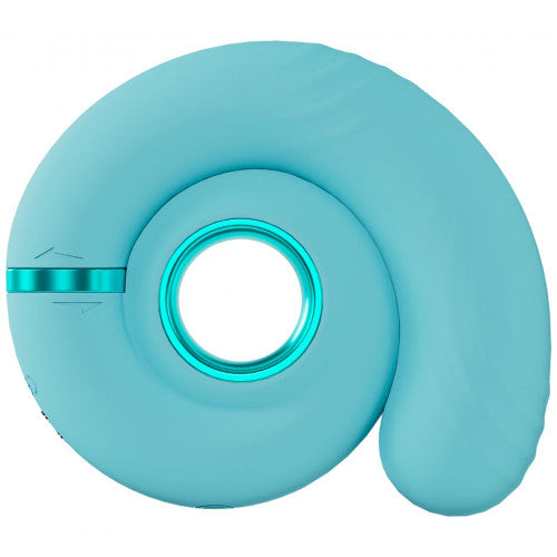 Loveline Gyre Vibrating Swirl – Blue Textured Vibrator with Powerful Vibration