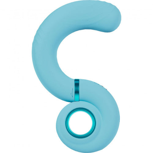 Loveline Gyre Vibrating Swirl – Blue Textured Vibrator with Powerful Vibration