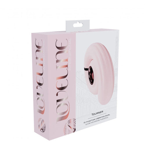 Loveline Tourner Vibrating Swirl – Pink Swirled Vibrator with Powerful Vibration for Deep Stimulation