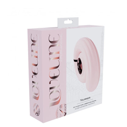 Loveline Tourner Vibrating Swirl – Pink Swirled Vibrator with Powerful Vibration for Deep Stimulation