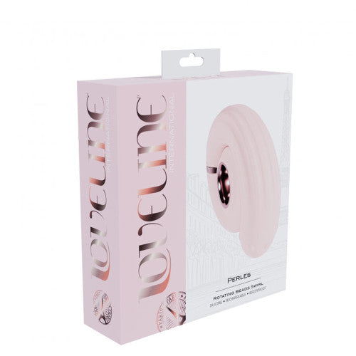 Loveline Perles Rotating Beads Swirl – Pink Vibrator with Rotating Beads for Intense Stimulation