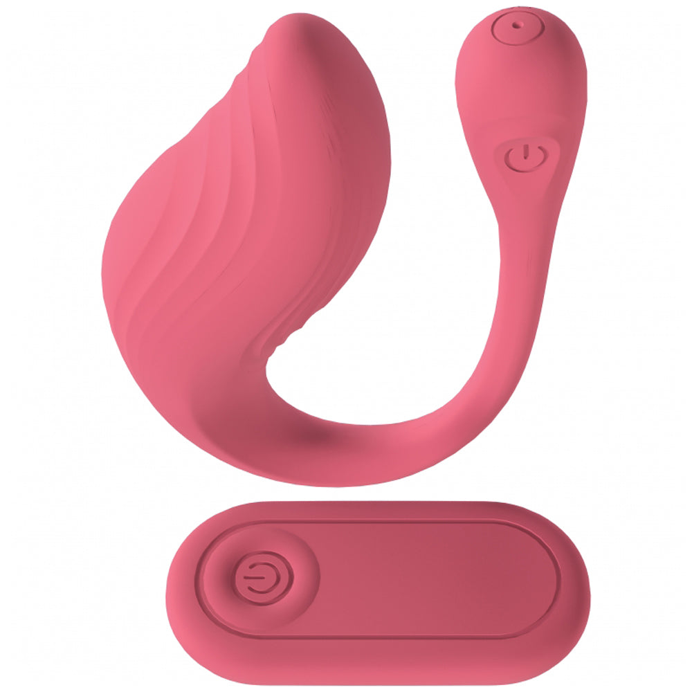 Loveline Velvet G-Spot Vibrator with Remote Control – Pink