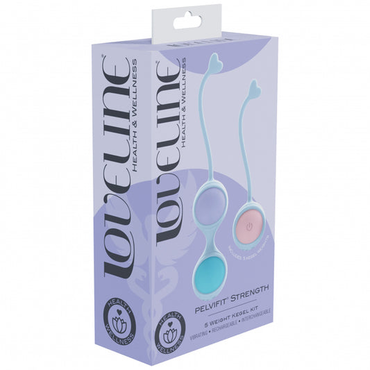 Loveline Pelvifit Strength Vibrating Kegel Kit – Multicolor Pelvic Floor Exerciser