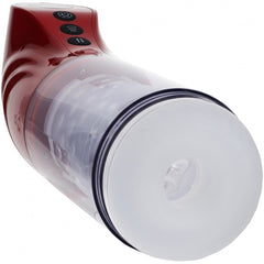 Pumped Strokemate Masturbator Metallic Red - Male Sex Toy