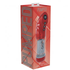 Pumped Strokemate Masturbator Metallic Red - Male Sex Toy