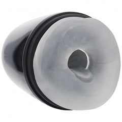 Pumped Vibro Masturbator – Gun Metal Vibrating Male Sex Toy