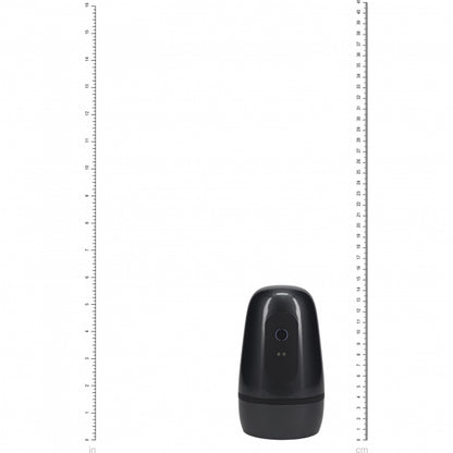 Pumped Vibro Masturbator – Gun Metal Vibrating Male Sex Toy