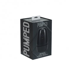 Pumped Vibro Masturbator – Gun Metal Vibrating Male Sex Toy