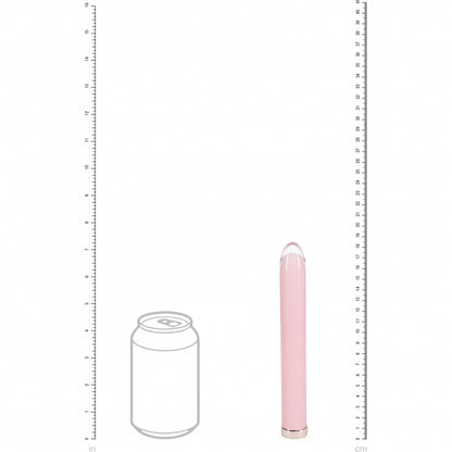 Loveline Sparkle 6.3" Glass Vibrator Pink