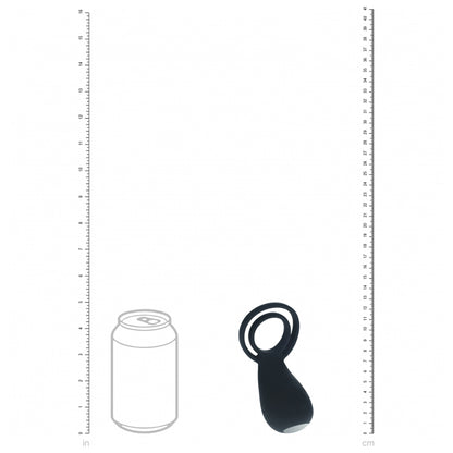 Levelz Vibrating Cock And Ball Ring With Paw Stimulator Black