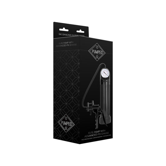 Elite Pump with Advanced PSI Gauge - Black