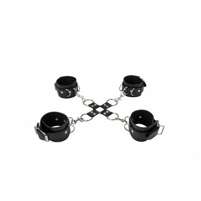 Ouch! Leather Hand And Legcuffs