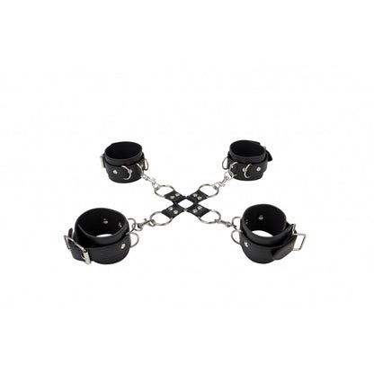 Ouch! Leather Hand And Legcuffs