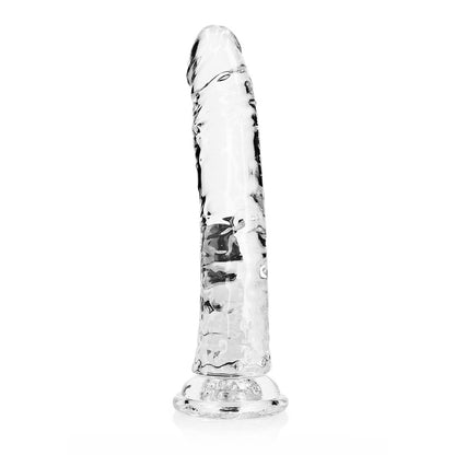 Realrock Crystal Clear Slim Dildo 8''  Transparent